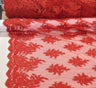 Bridal Lace Polyester Lace Fabric - 8 Colors, Floral Corded Embroidery, 50-51" Width (1 Yard)