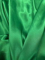 Charmeuse Polyester Fabric - Green, 58/59" Width (1 Yard)