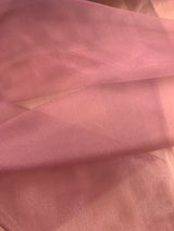 Crystal Organza Polyester Fabric - Dusty Rose, 58/59" Width (1 Yard)