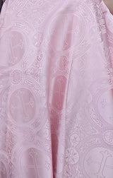 Church Cross Brocade Polyester Fabric - Matte Finish, Cross Pattern, 58/59" Width, 5 Colors (1 Yard)