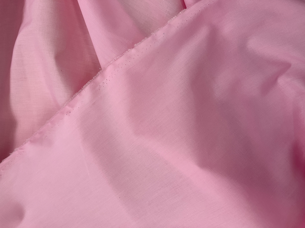 Pink Poly Cotton Fabric - Solid Pink, 58/59" Width (1 Yard)