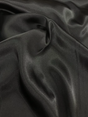 Charmeuse Polyester Fabric - Black, 58/59" Width (1 Yard)