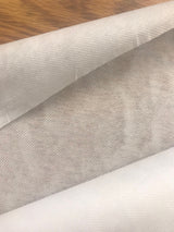 Non Woven Iron-On Fusible Interfacing Polyester Fabric - White, 58/60" Width (1 Yard)