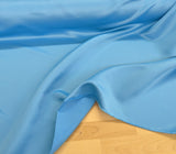 Peau De Soie Dull Satin Polyester Fabric - Light Turquoise, 58/59" Width (1 Yard)