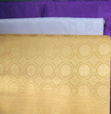 Church Cross Brocade Polyester Fabric - Matte Finish, Cross Pattern, 58/59" Width, 5 Colors (1 Yard)