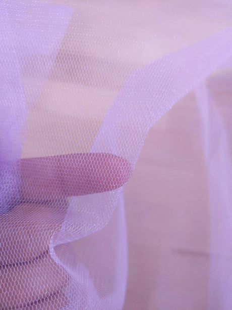 Crystal Tulle Mesh Polyester Tulle Fabric - Multiple Colors, Sheer Mesh, 58/59" Width (1 Yard)