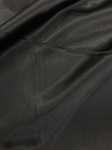 Charmeuse Polyester Fabric - Black, 58/59" Width (1 Yard)