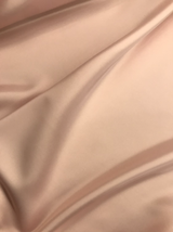 Peau De Soie Polyester Dull Satin Fabric - Blush Pink, 58/59" Width, Medium Weight (1 Yard)