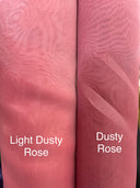 Crystal Organza Polyester Fabric - Dusty Rose, 58/59" Width (1 Yard)