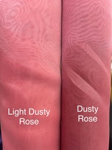 Crystal Organza Polyester Fabric - Dusty Rose, 58/59" Width (1 Yard)