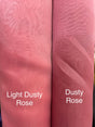 Crystal Organza Polyester Fabric - Dusty Rose, 58/59" Width (1 Yard)