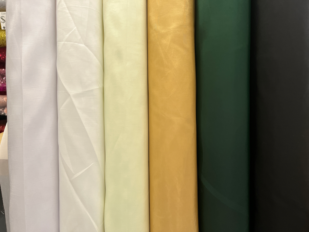 Solid Taffeta 100 Percent Polyester Fabric - Black, 58-59" Width (1 Yard)