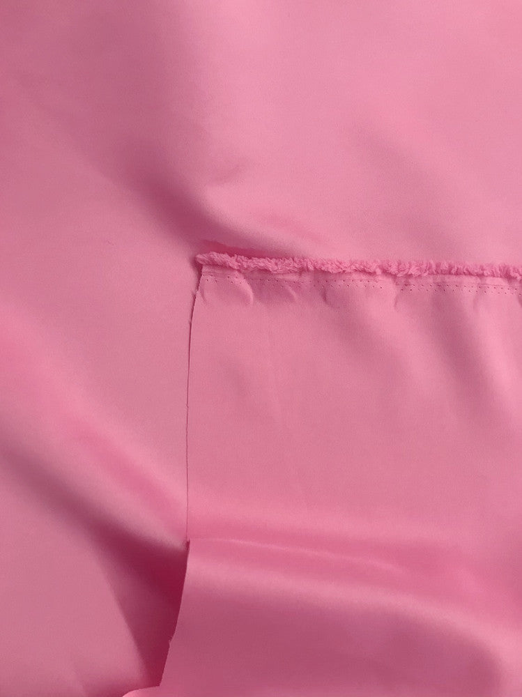 Dull Satin Peau De Soie Polyester Fabric - Bubblegum Pink, 58/59" Width (1 Yard)
