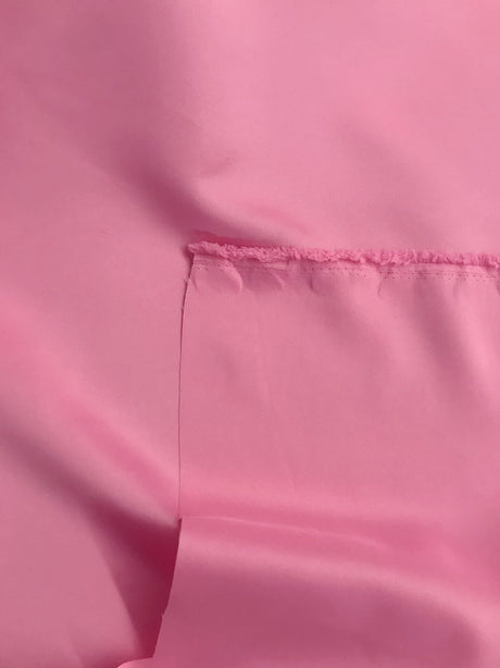 Dull Satin Peau De Soie Polyester Fabric - Bubblegum Pink, 58/59" Width (1 Yard)