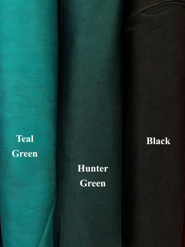 Crystal Tulle Mesh Polyester Fabric - Multiple Colors, Sheer Mesh, 58-59" Width (1 Yard)