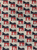 Benartex Donkeys Cotton Fabric - Light Gray Donkey Print, 44/45" Width (1 Yard)