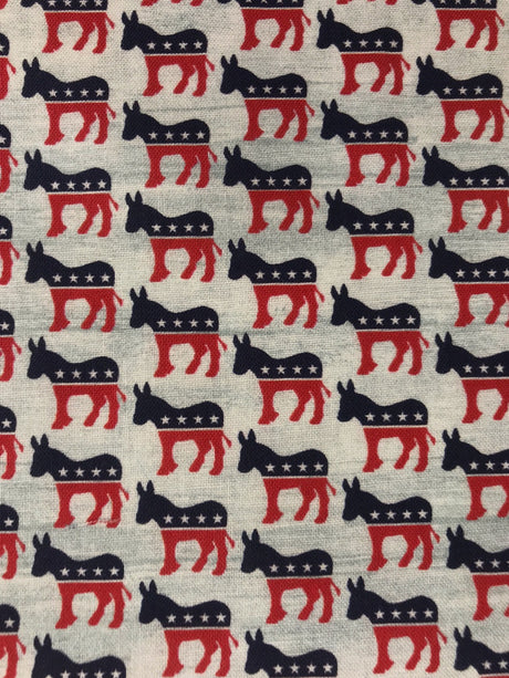 Benartex Donkeys Cotton Fabric - Light Gray Donkey Print, 44/45" Width (1 Yard)
