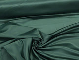 Peau De Soie Dull Satin Polyester Fabric - Dark Hunter Green, 58/59" Width (1 Yard)