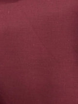Burgundy Poly Cotton Fabric - Burgundy Solid, 58/59" Width (1 Yard)