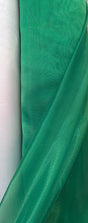 Crystal Organza Polyester Fabric - Kelly Green, 58/59" Width (1 Yard)