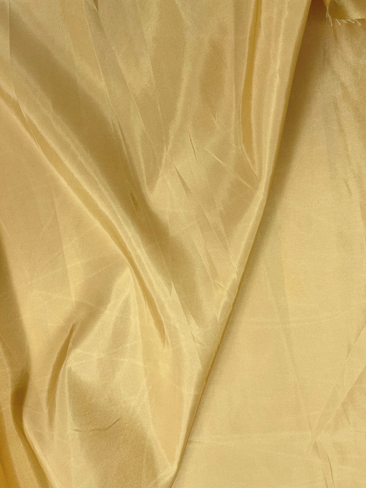 Taffeta Polyester Fabric - Light Gold Solid, 58/59" Width (1 Yard)