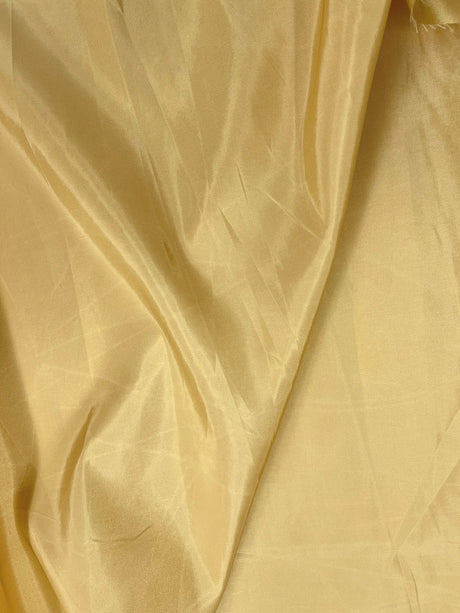 Taffeta Polyester Fabric - Light Gold Solid, 58/59" Width (1 Yard)