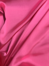 Charmeuse Polyester Fabric - Hot Pink, 58-59" Width (1 Yard)