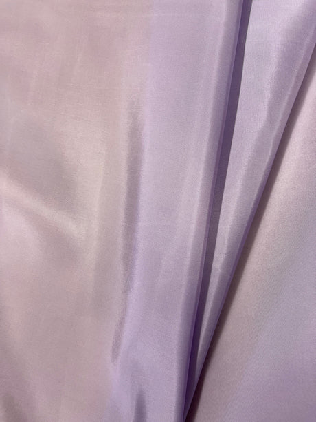 Pale Lavender 100 Percent Polyester Taffeta Fabric - Solid Pale Lavender, 58/59" Width (1 Yard)