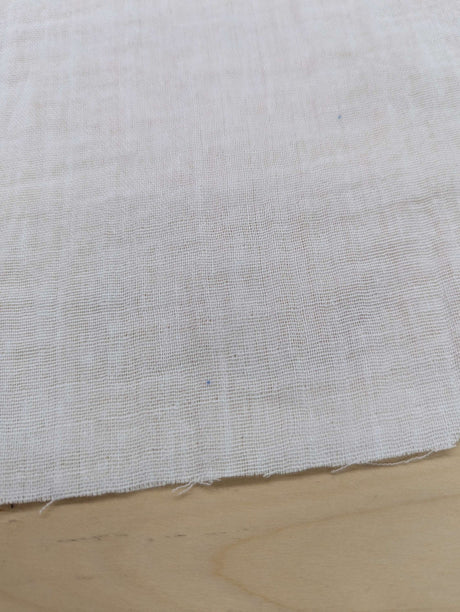 Double Cotton Gauze Cotton Fabric - Offwhite, 55/56" Width (1 Yard)