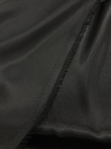 Charmeuse Polyester Fabric - Black, 58/59" Width (1 Yard)