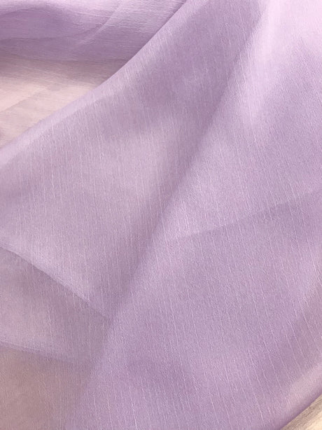 Two Tone Chiffon Polyester Fabric - Lilac, 58/59" Width (1 Yard)