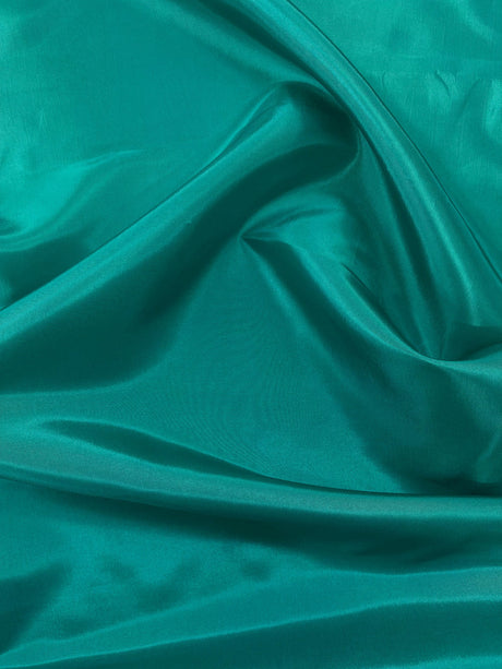 Taffeta Polyester Fabric - Aqua Green Solid, 58/59" Width (1 Yard)