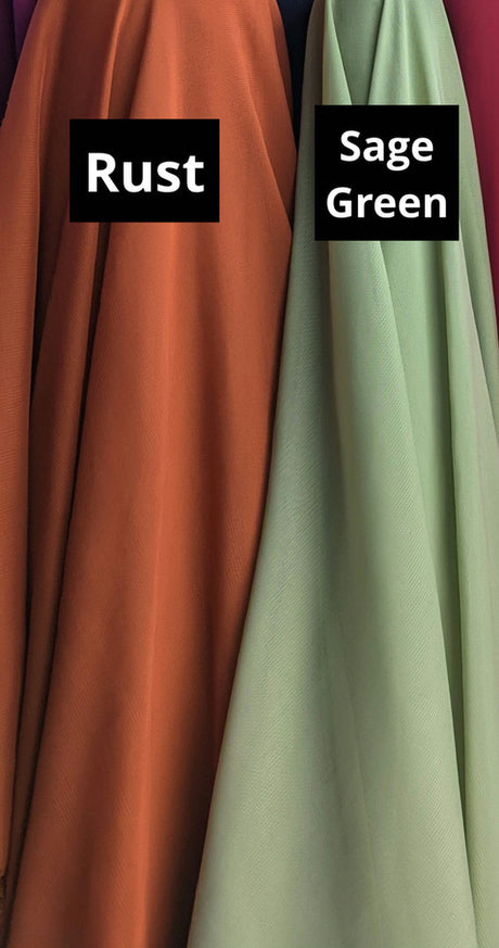 Sheer Chiffon Polyester Fabric - Multiple Colors, 58/59" Width (1 Roll/100 Yards)