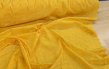 Cotton Eyelet Poly Cotton Fabric - Assorted Colors, Floral Eyelet Embroidery, Scalloped Borders, 44/45" Width (1 Yard)