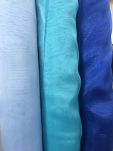 Crystal Organza Polyester Fabric - Baby Blue, 58/59" Width (1 Yard)