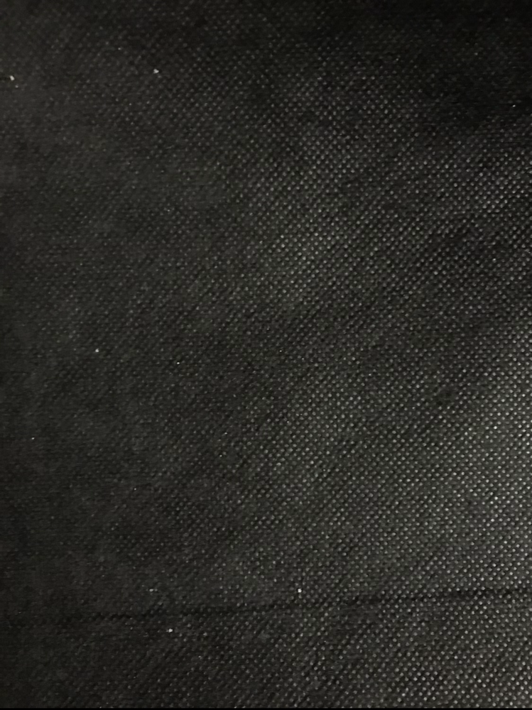 Non-Woven Iron-On Fusible Interfacing Polyester Fabric - Black, Medium Weight, 58-60" Width (1 Yard)