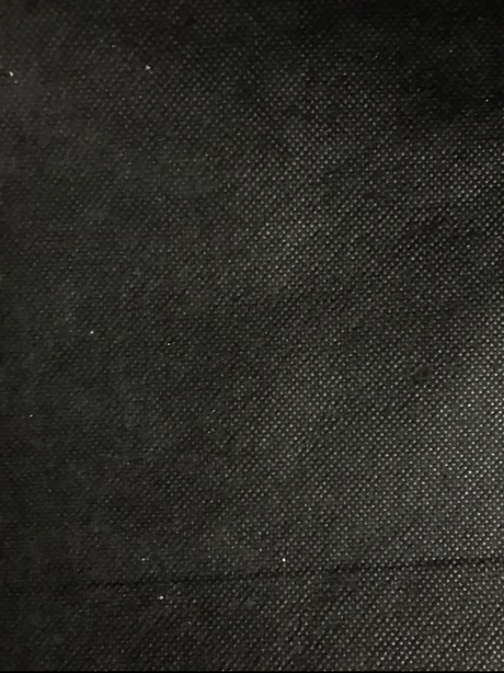 Non-Woven Iron-On Fusible Interfacing Polyester Fabric - Black, Medium Weight, 58-60" Width (1 Yard)