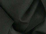 Poly Poplin Polyester Fabric - Black Solid, 58-59" Width (1 Yard)