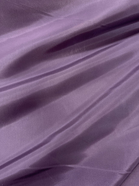 Victoria Lilac Polyester Taffeta Fabric - Victoria Lilac Solid, 58-59" Width (1 Yard)