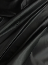 Black Polyester Lining Fabric - Solid, Lightweight, 58/59" Width (1 Yard)