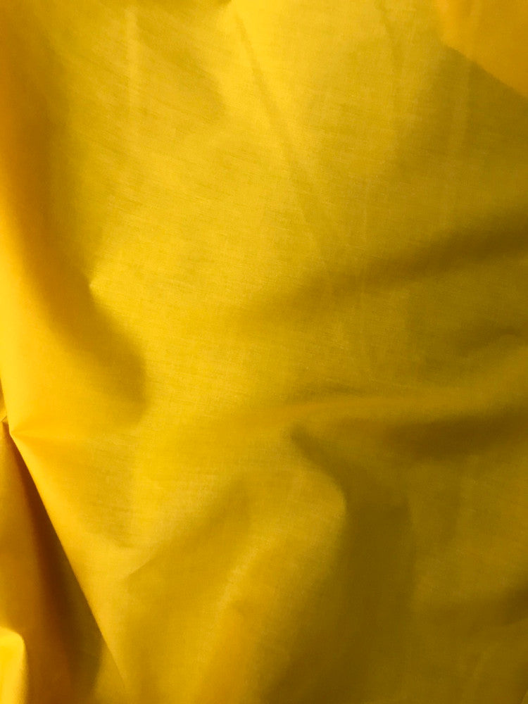 Mango Yellow Poly Cotton Fabric - Mango Yellow Solid, 58/59" Width (1 Yard)