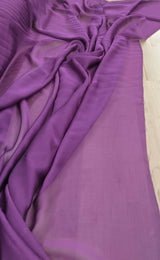 Two Tone Chiffon Polyester Fabric - Orchid Purple, Sheer Lightweight Drape, 58/59" Width (1 Yard)