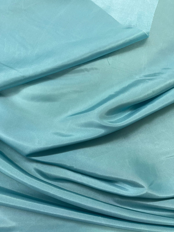 Blizzard Blue Polyester Taffeta Fabric - Solid Blizzard Blue, 58-59" Width (1 Yard)