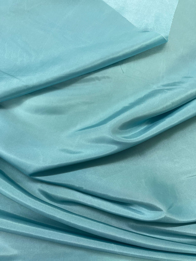 Blizzard Blue Polyester Taffeta Fabric - Solid Blizzard Blue, 58-59" Width (1 Yard)