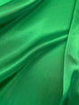 Charmeuse Polyester Fabric - Green, 58/59" Width (1 Yard)