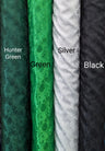 Satin Brocade Polyester Fabric - Multiple Colors, Floral Jacquard, 58/59" Width (1 Yard)