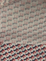 Benartex Donkeys Cotton Fabric - Light Gray Donkey Print, 44/45" Width (1 Yard)