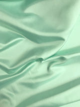 Dull Satin (Peau De Soie) Polyester Fabric - Aquamarine, Matte Finish, 58-59" Width (1 Yard)