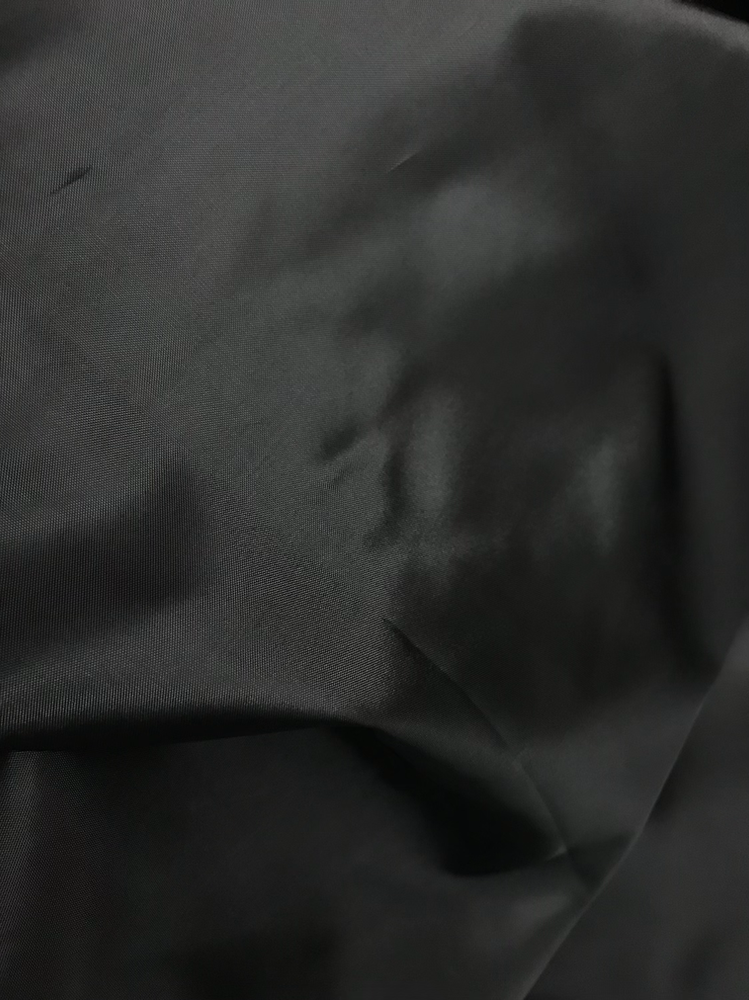 Black Polyester Lining Fabric - Solid, Lightweight, 58/59" Width (1 Yard)