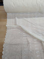 Cotton Eyelet Poly Cotton Fabric - Assorted Colors, Floral Eyelet Embroidery, Scalloped Borders, 44/45" Width (1 Yard)